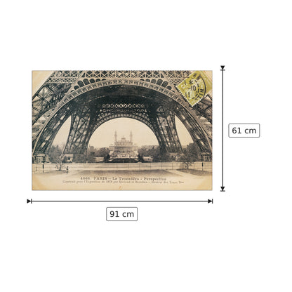 La Base De La Tour Eiffel - WILD APPLE PORTFOLIO - cm 91x61 - Pannello in MDF