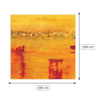 Orange Landscape - RICHTER - ARMGART - cm 100x100 - Pannello in MDF