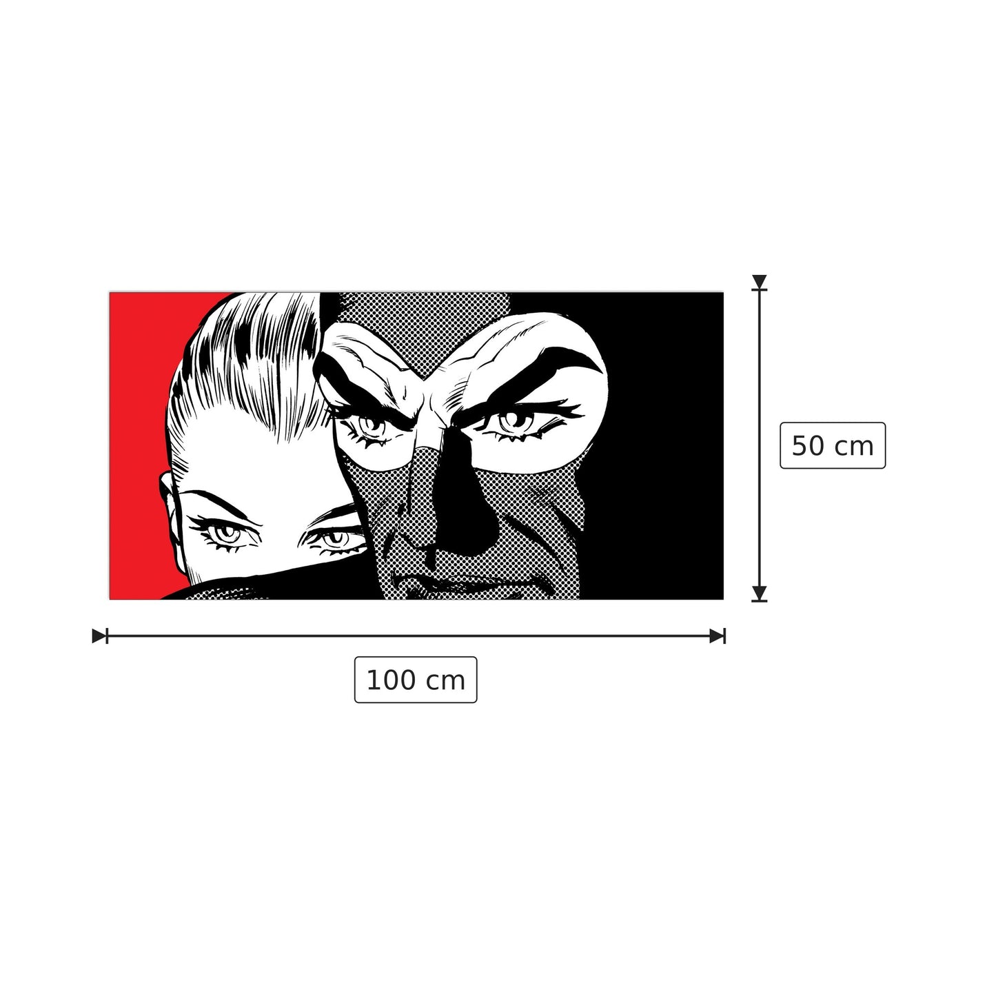 Eva & Diabolik - ASTORINA - cm 100x50 - Pannello in MDF