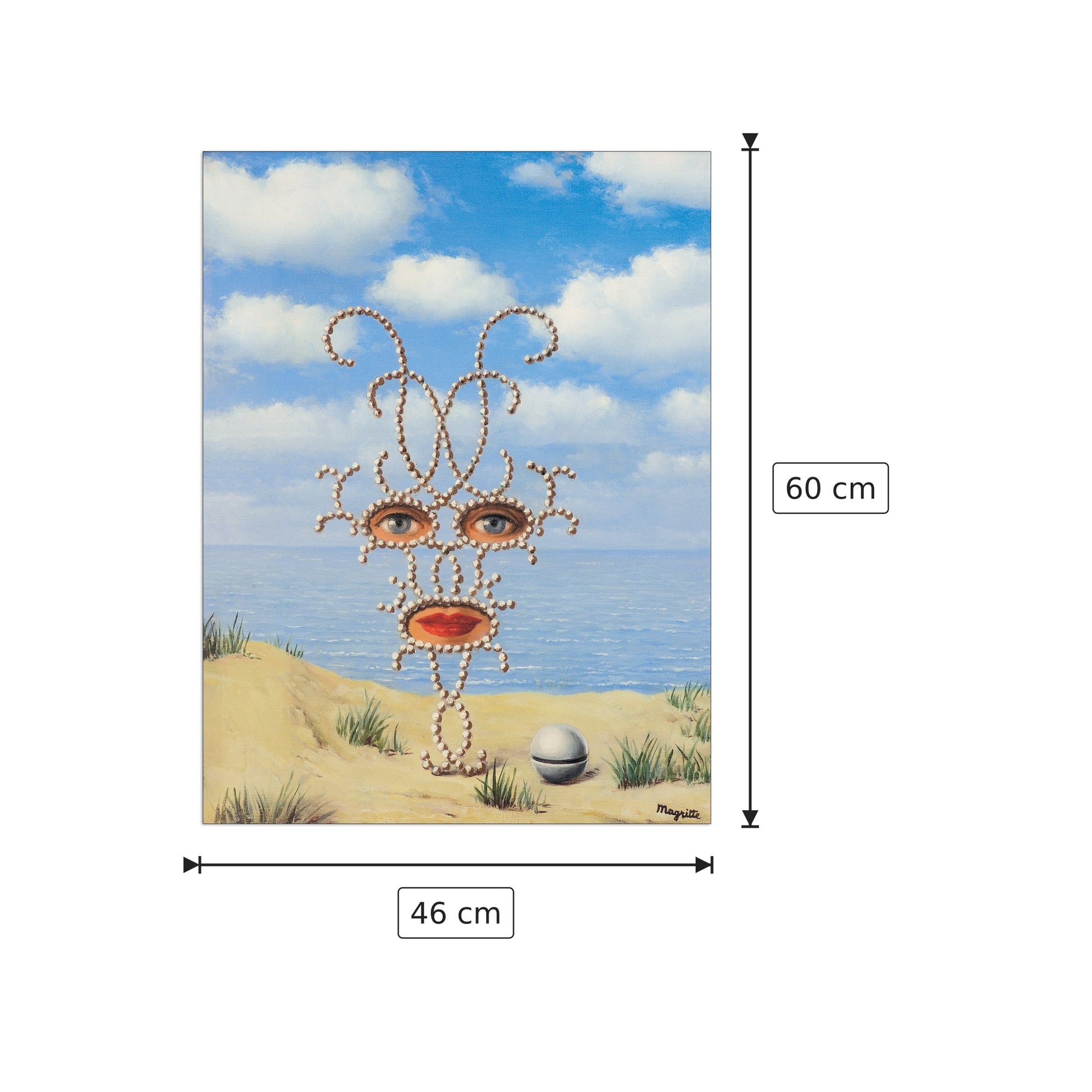 Sheerazade - MAGRITTE - cm 46x60 - Pannello in MDF