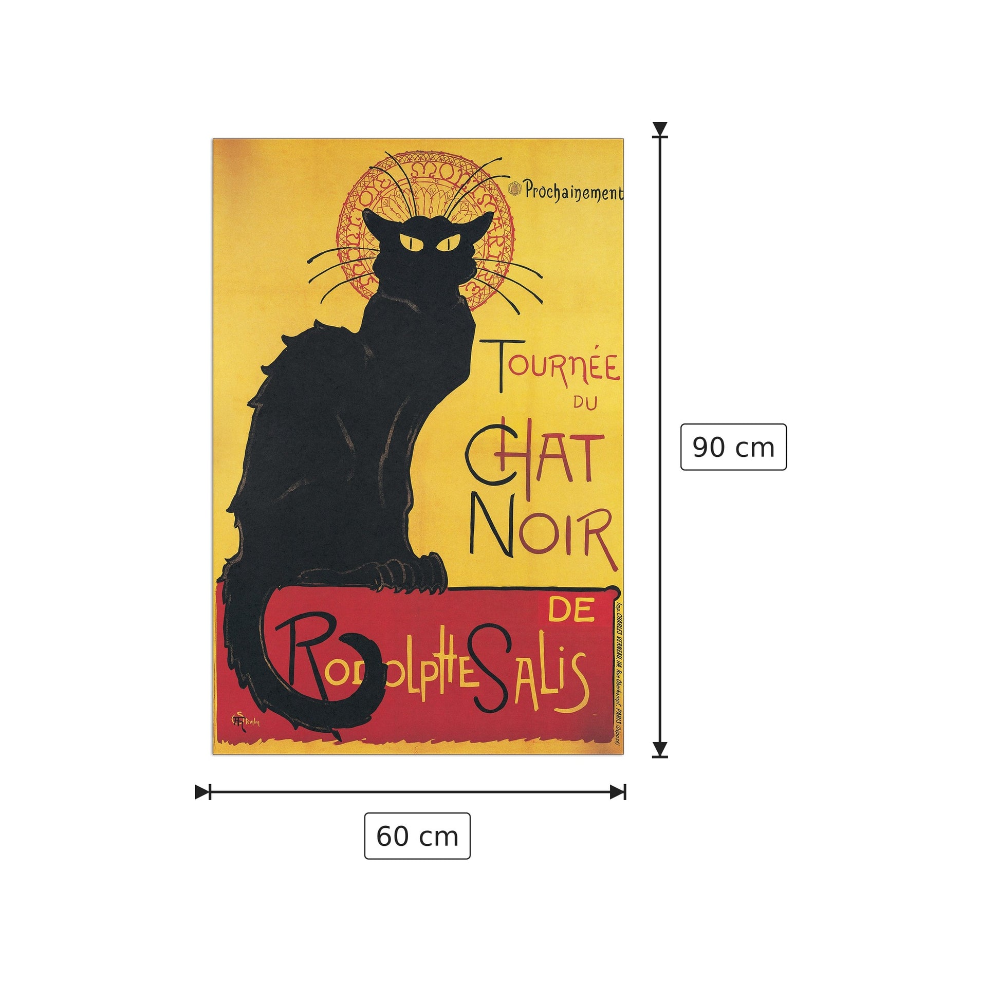 Chat Noir - NULL - cm 60x90 - Pannello in MDF