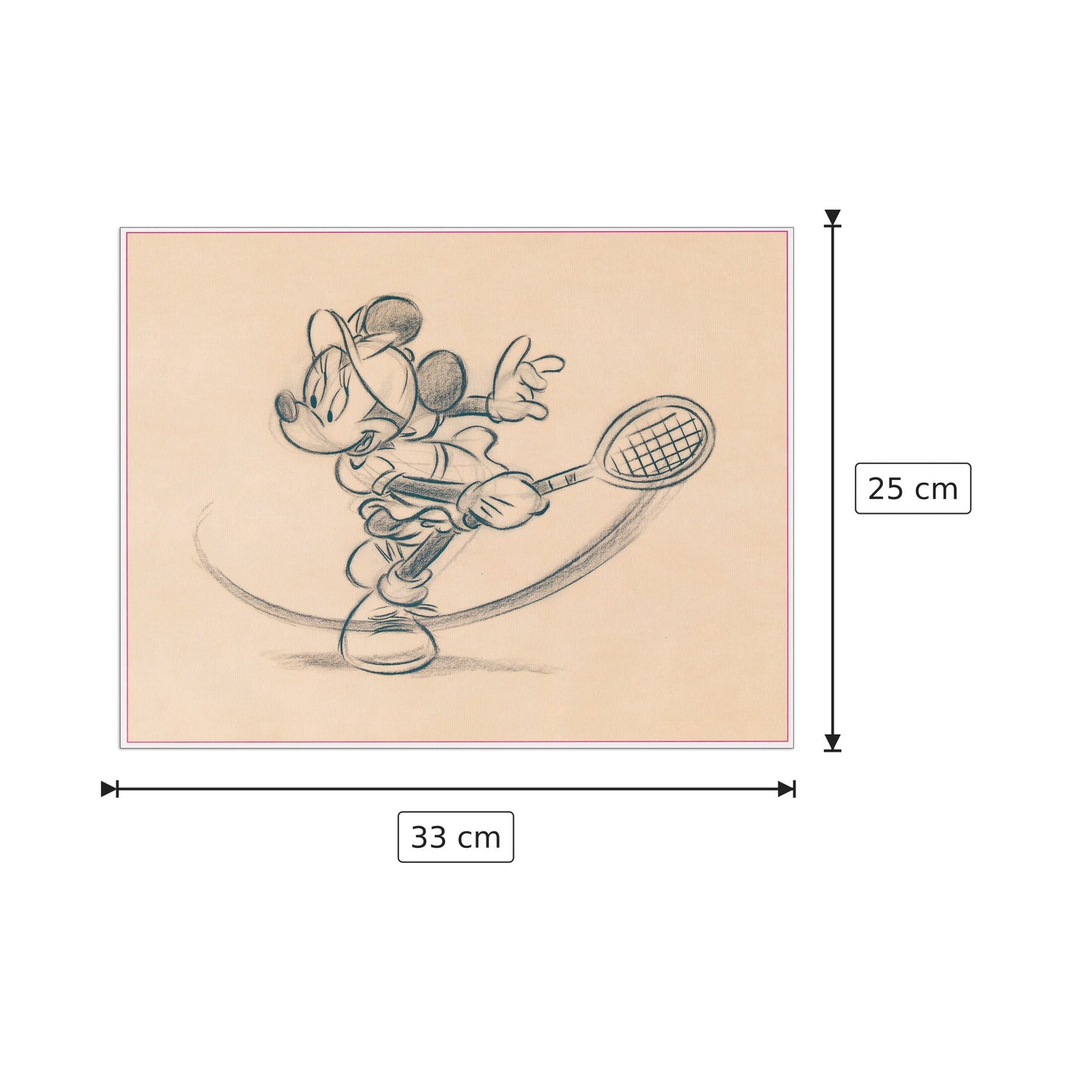 Minnie Return - DISNEY - cm 33x25 - Pannello in MDF