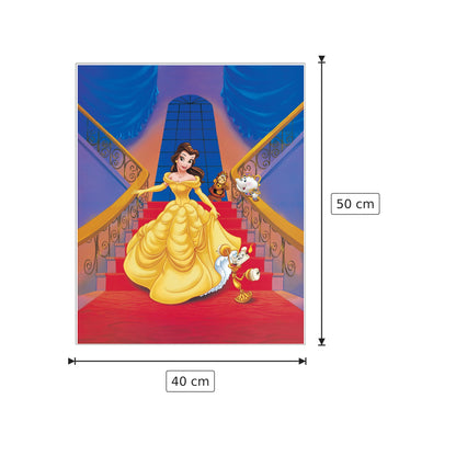 Belle - Getting To Know You - DISNEY - cm 40x50 - Pannello in MDF