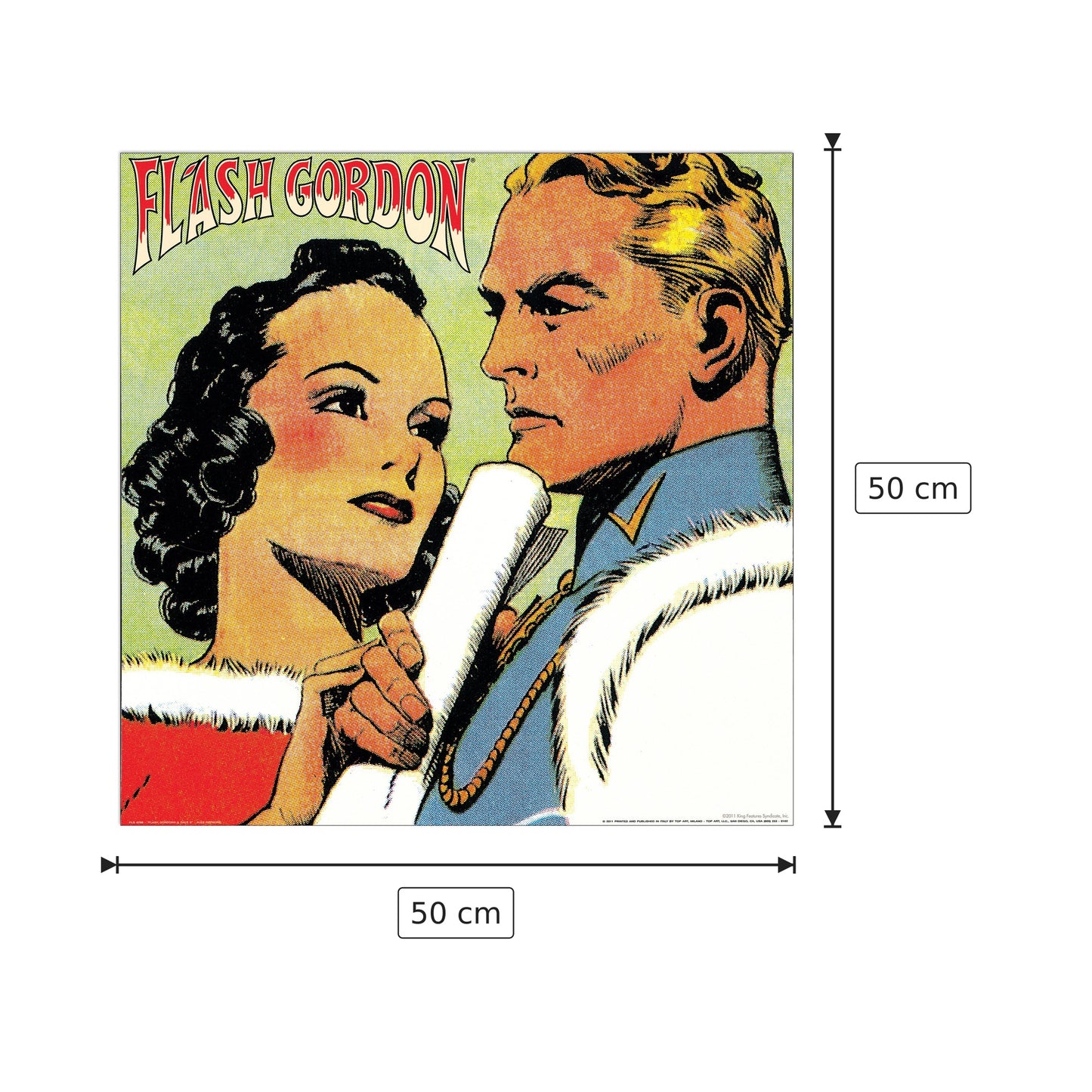 Flash Gordon & Dale II - RAYMOND - cm 50x50 - Pannello in MDF