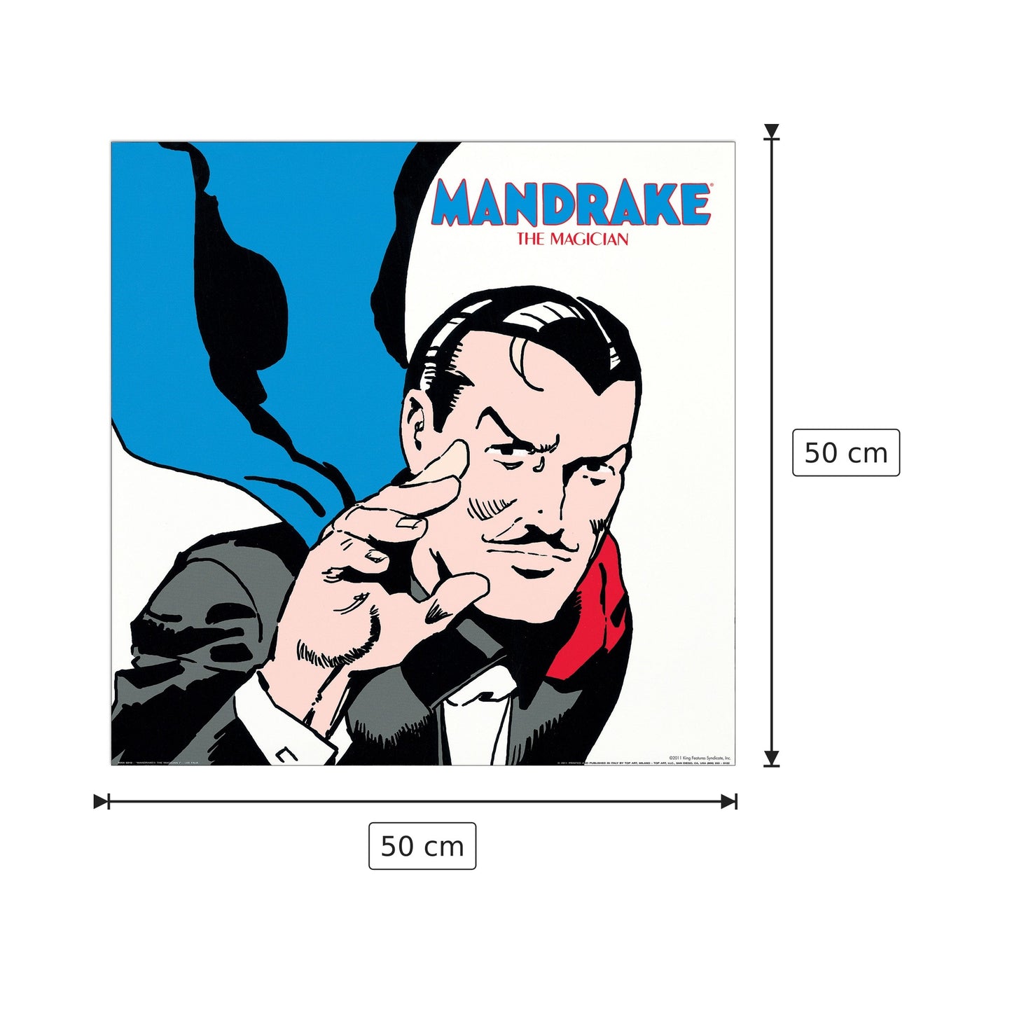 Mandrake The Magician I - FALK - cm 50x50 - Pannello in MDF