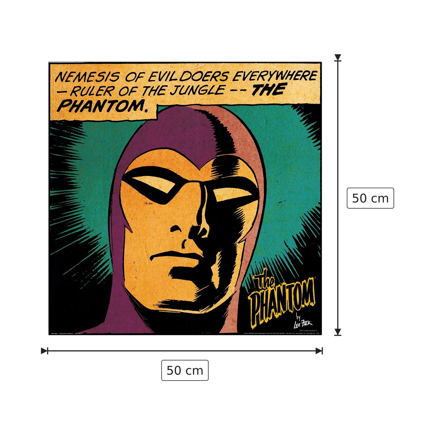 Phantom Nemesis - FALK - cm 50x50 - Pannello in MDF