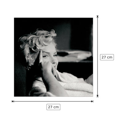 Marilyn Monroe - ERWITT - cm 27x27 - Pannello in MDF