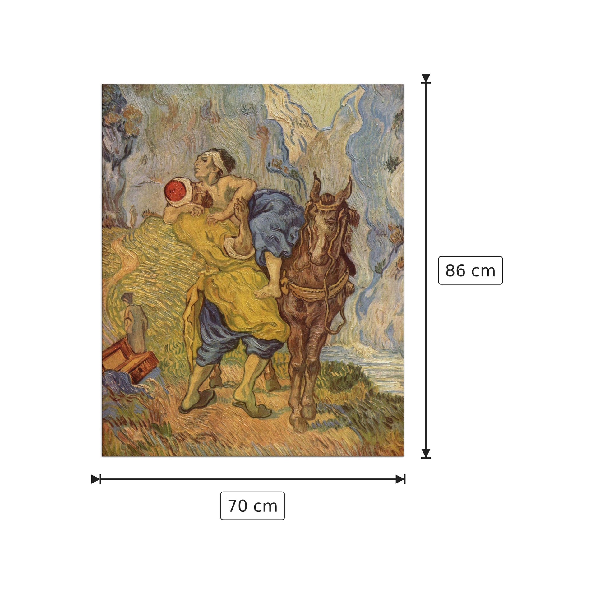 Il Buon Samaritano - VAN GOGH - cm 70x86 - Pannello in MDF