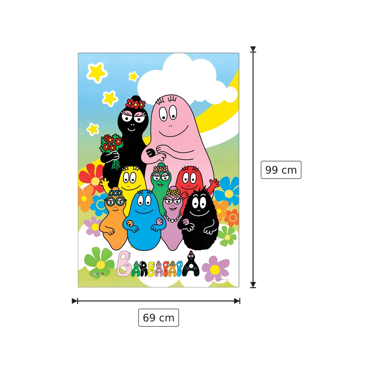 Barbapapà - NULL - cm 69x99 - Pannello in MDF