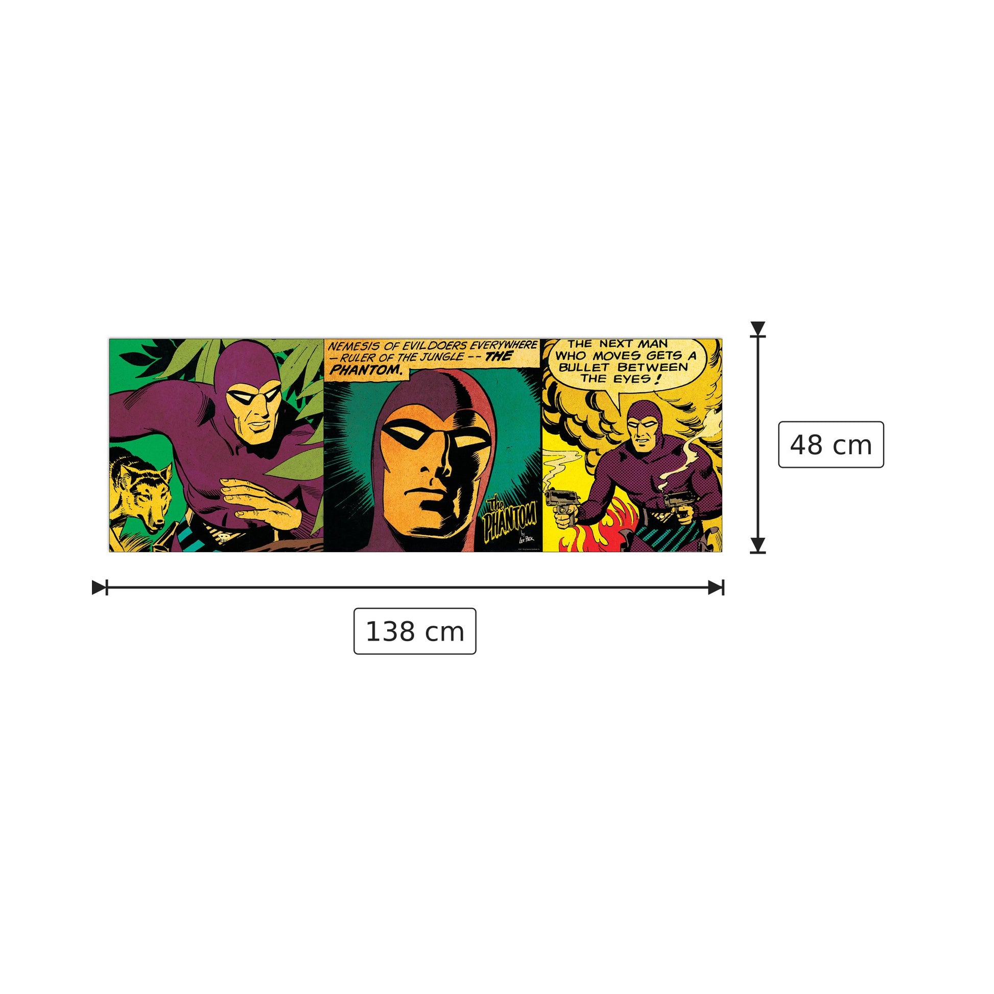 Ruler Of The Jungle - FALK - cm 138x48 - Pannello in MDF
