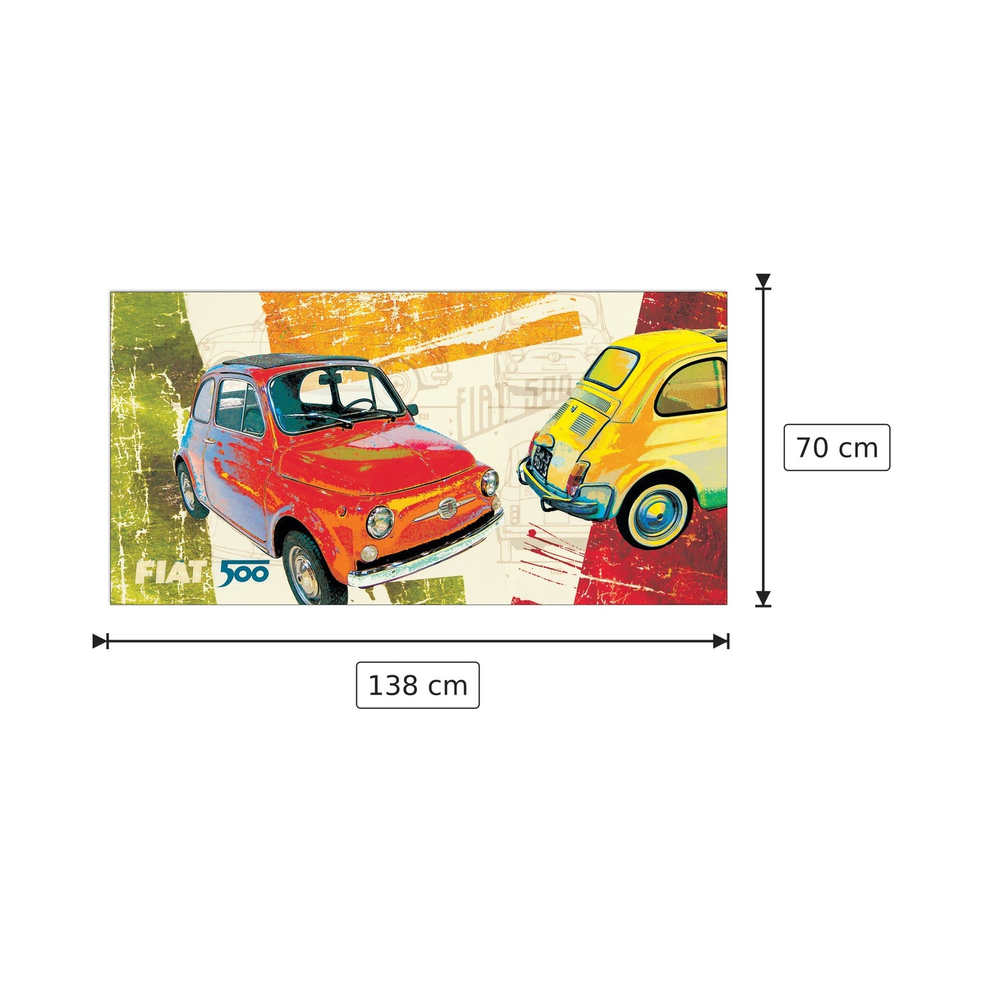 500 Panel I - SALVINI - cm 138x70 - Pannello in MDF