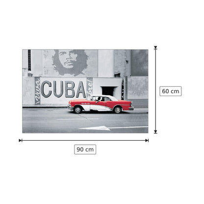 Car In Cuba - NULL - cm 90x60 - Pannello in MDF