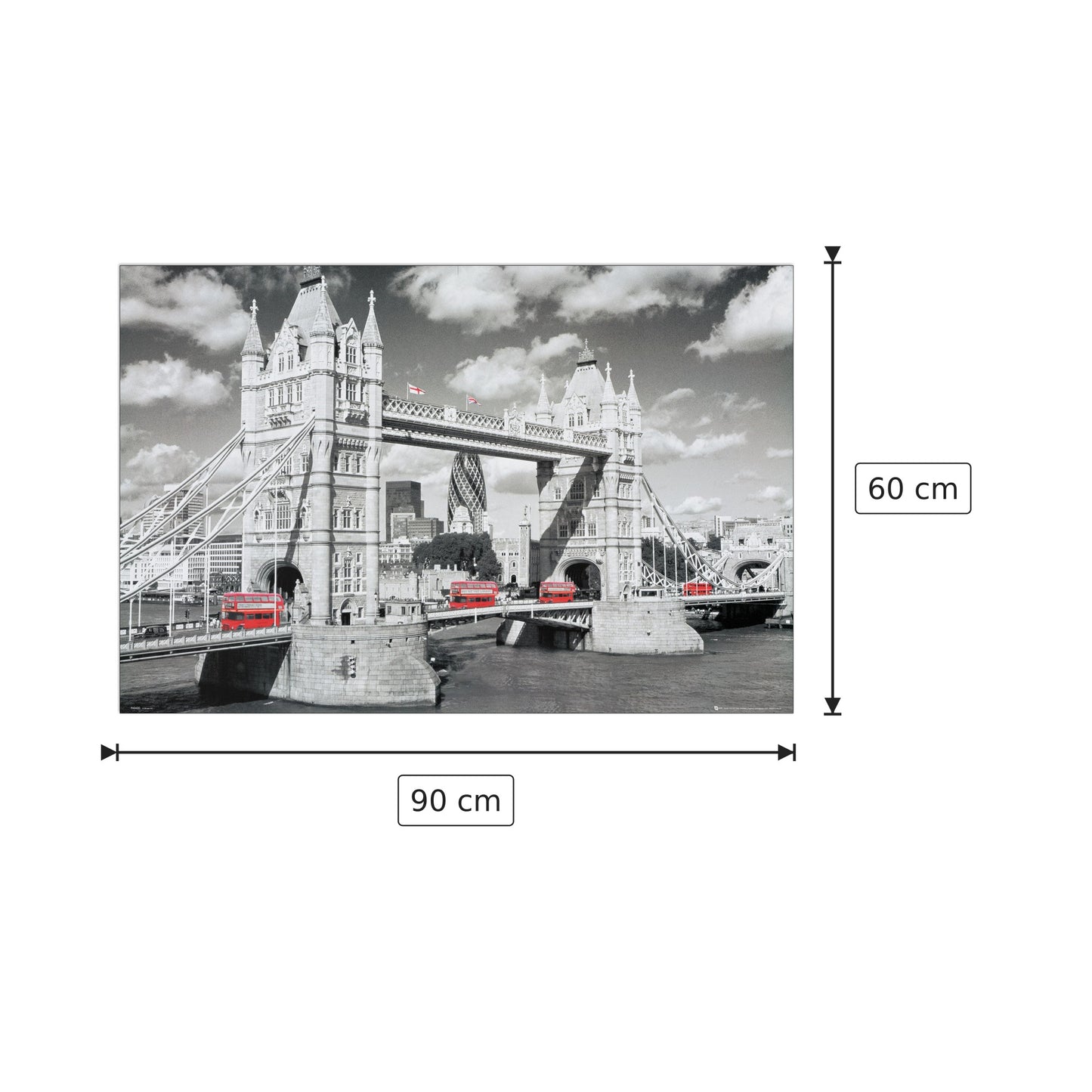 London Bridge - NULL - cm 90x60 - Pannello in MDF