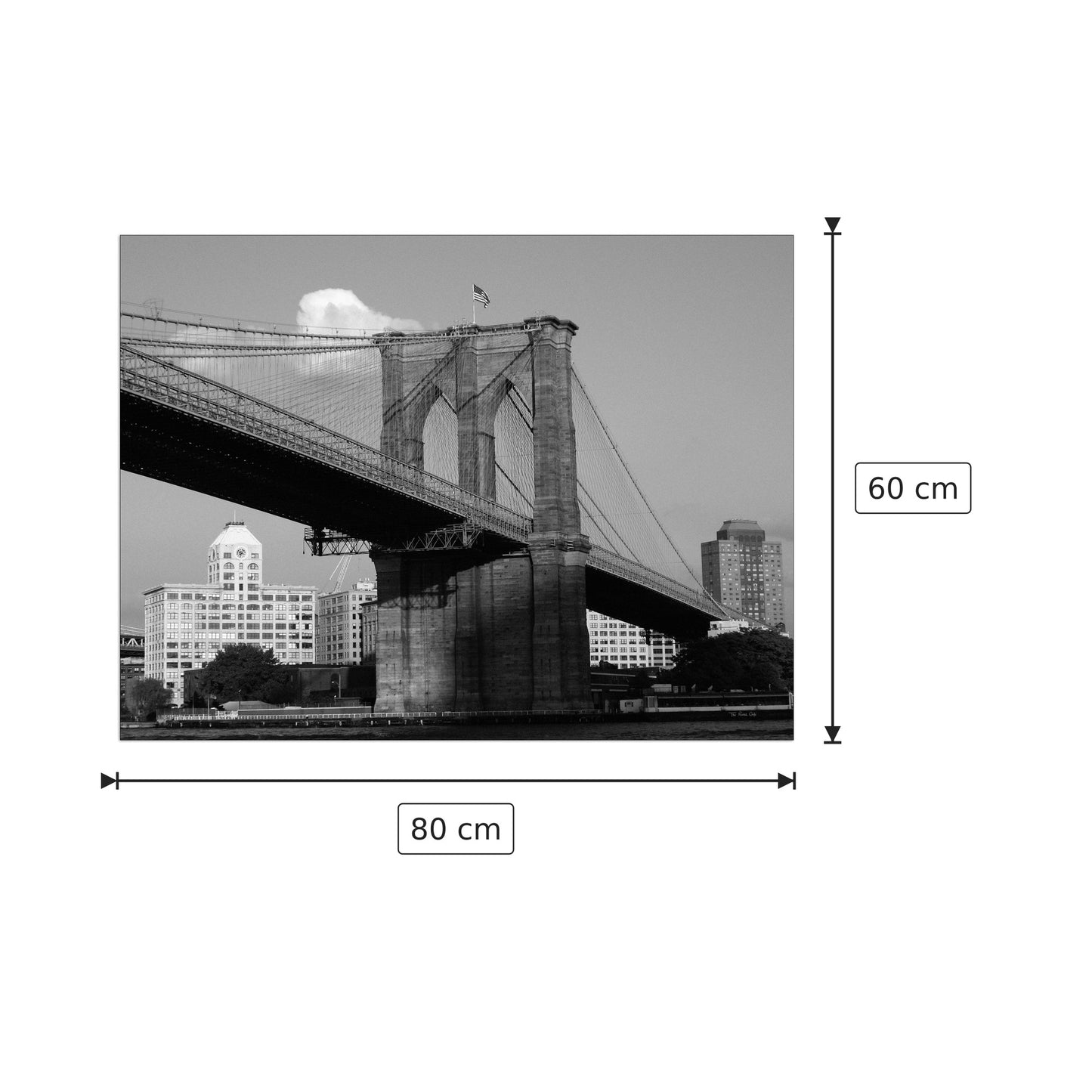 Bridge - ANONYMOUS - cm 80x60 - Pannello in MDF