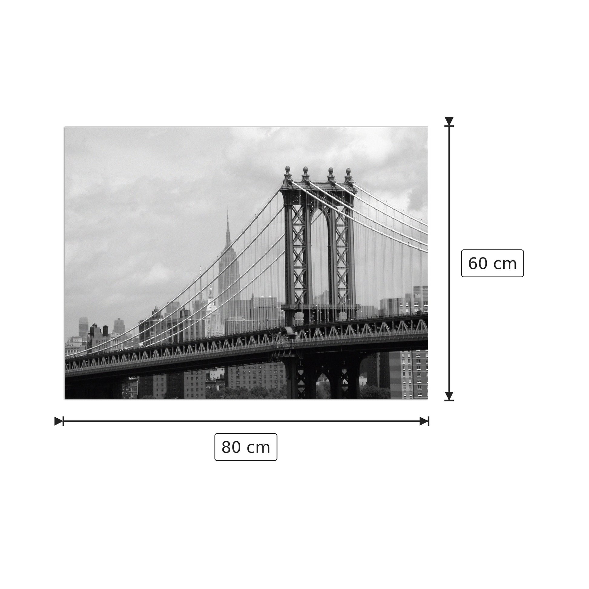 Bridge - ANONYMOUS - cm 80x60 - Pannello in MDF