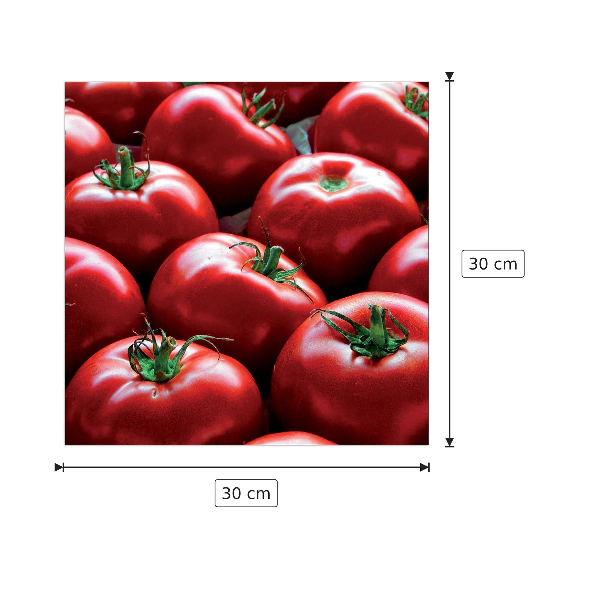 Pomodori - ANONYMOUS - cm 30x30 - Pannello in MDF