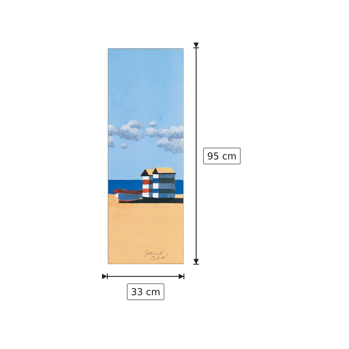 Senza Titolo - CELIC - cm 33x95 - Pannello in MDF