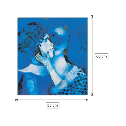 Gli Amanti Azzurri - CHAGALL - cm 55x60 - Pannello in MDF
