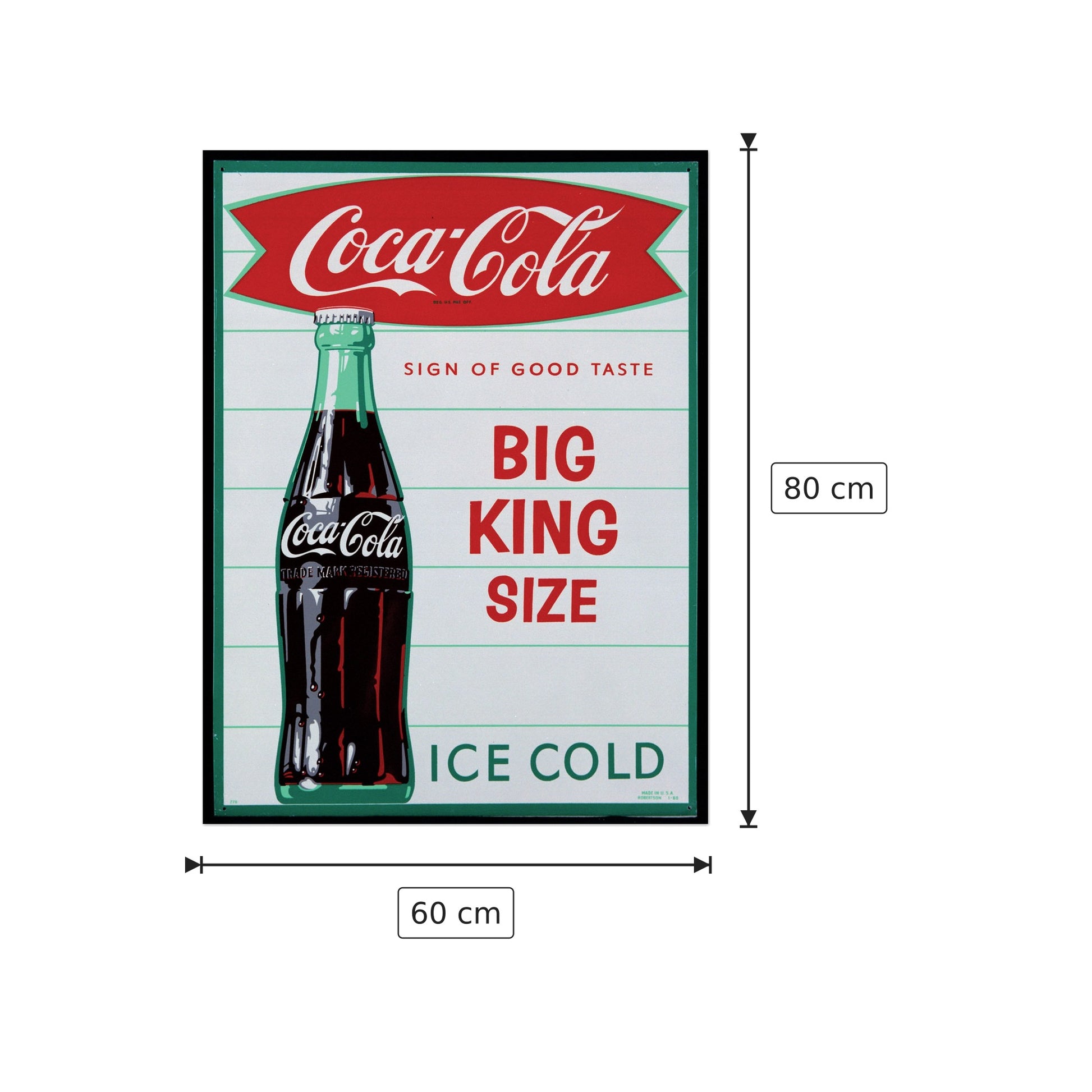Coca-Cola, Big King Size - NULL - cm 60x80 - Pannello in MDF