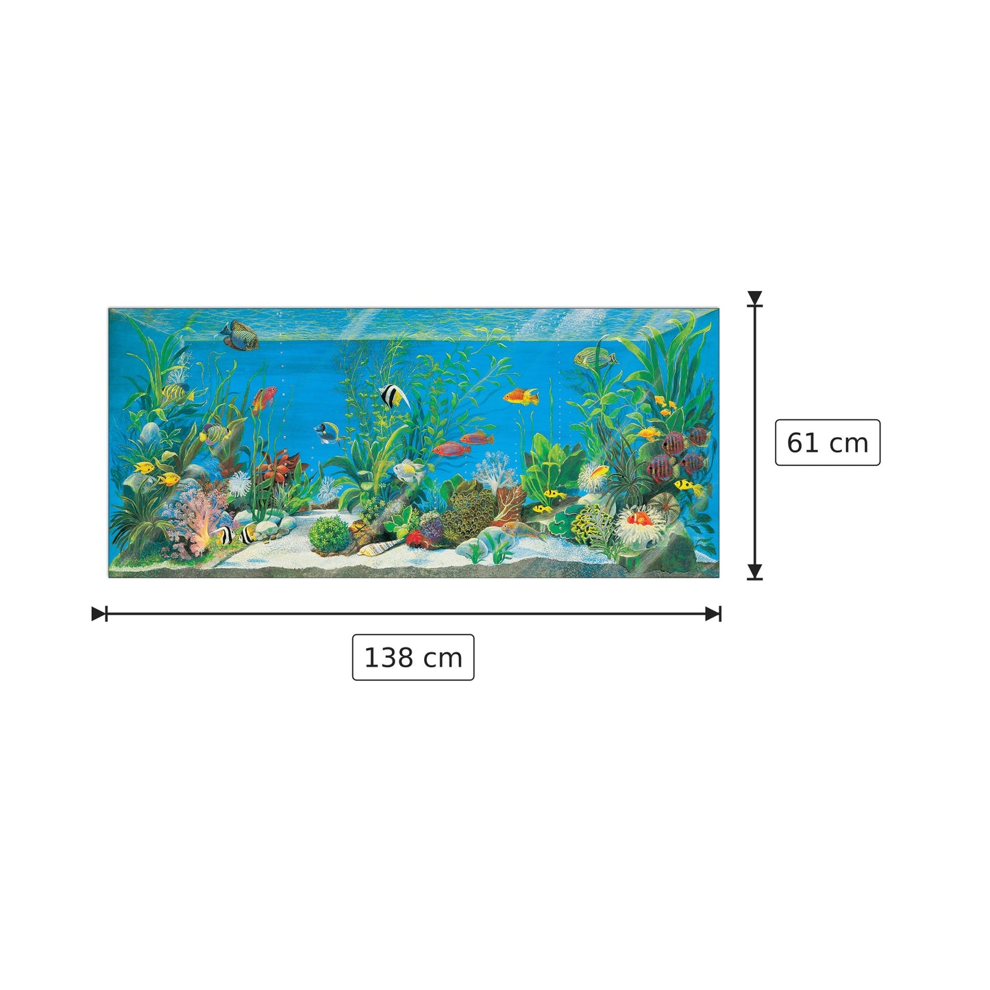 Acquario - CUCCATO - cm 138x61 - Pannello in MDF