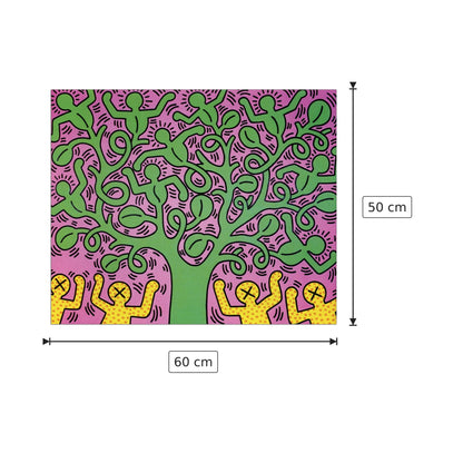 Albero Della Vita - HARING - cm 60x50 - Pannello in MDF