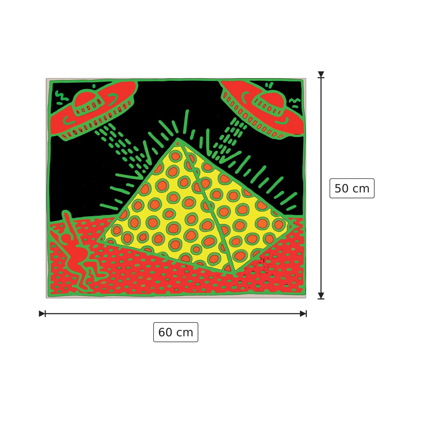 Fertility II - HARING - cm 60x50 - Pannello in MDF