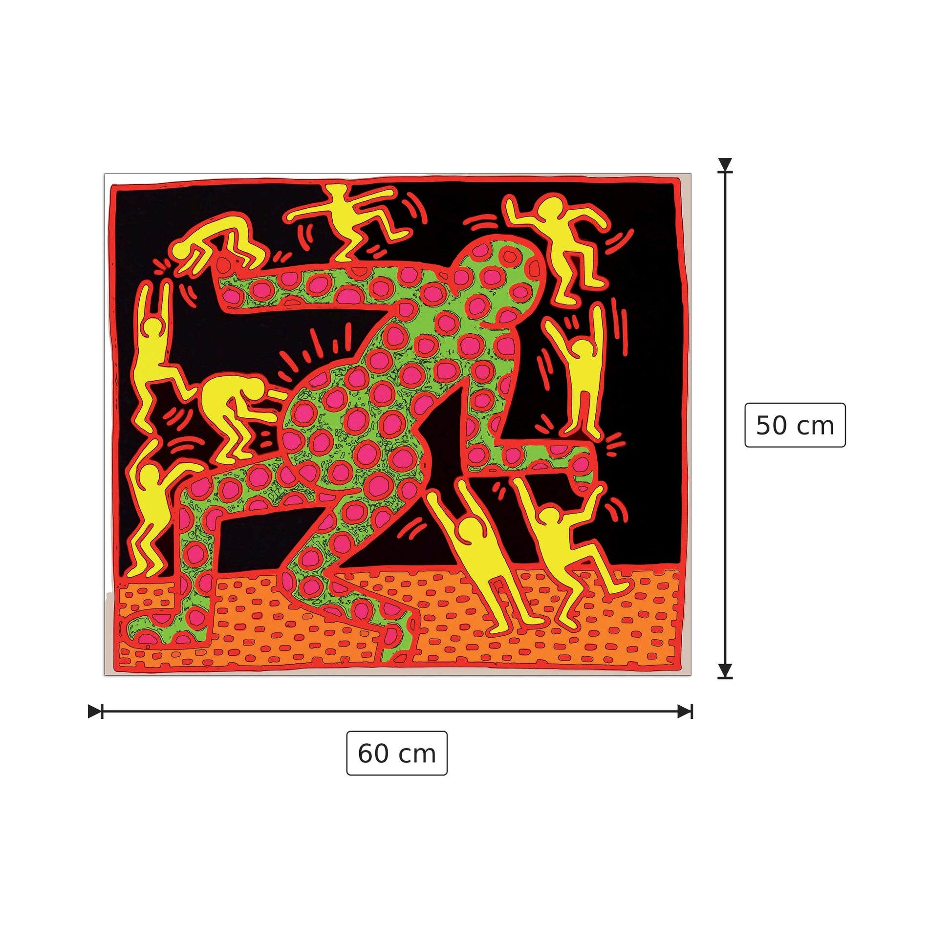 Fertility IIi - HARING - cm 60x50 - Pannello in MDF