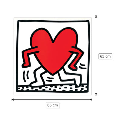 Untitled 1984 - HARING - cm 65x65 - Pannello in MDF