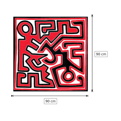 Untitled 1988 - HARING - cm 90x90 - Pannello in MDF