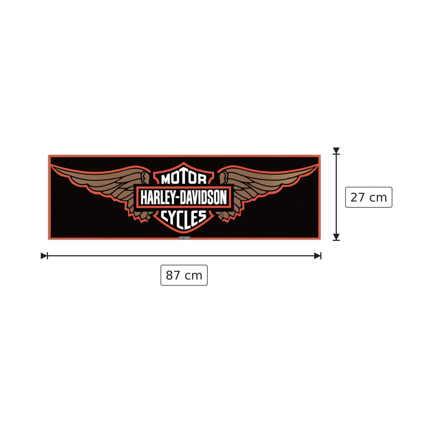 Harley Davidson Wings - NULL - cm 87x27 - Pannello in MDF