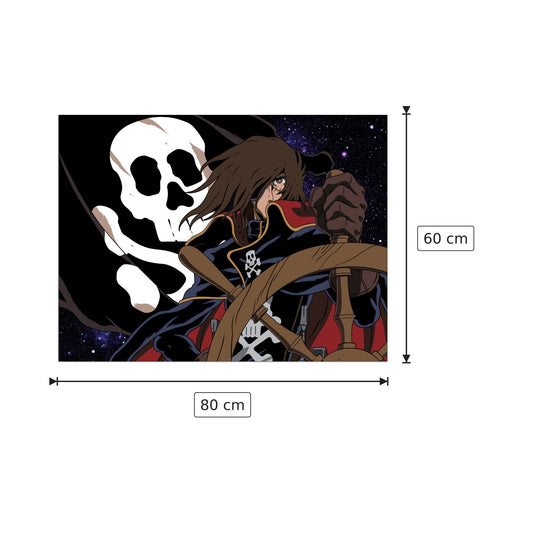 Capitan Harlock - NULL - cm 80x60 - Pannello in MDF
