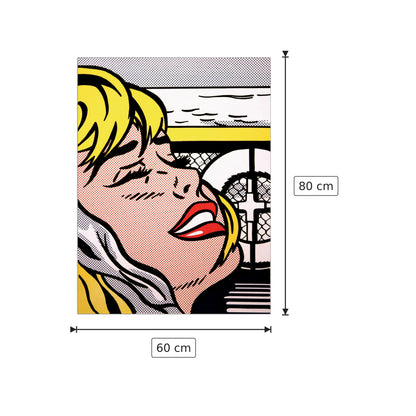Shipboard Girl 1965 - LICHTENSTEIN - cm 60x80 - Pannello in MDF