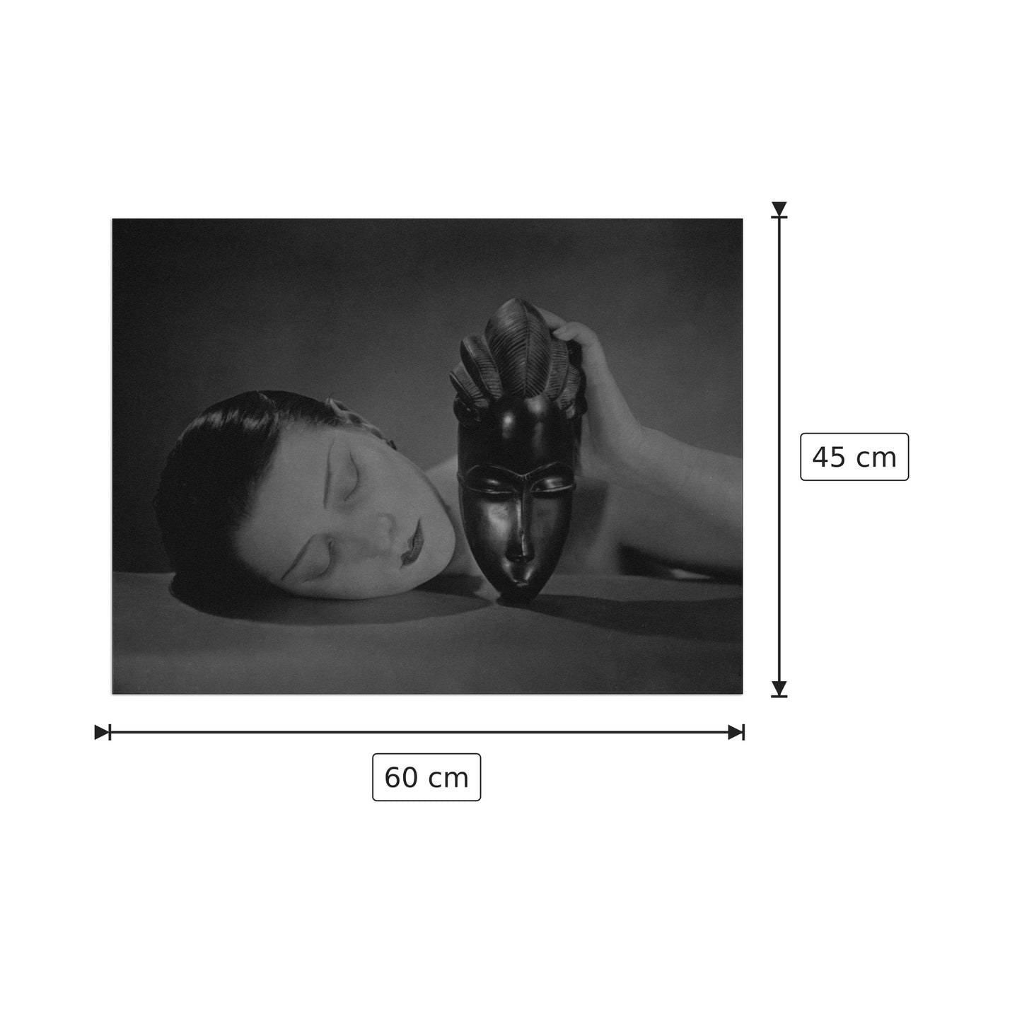 Noir Et Blanche - MAN RAY - cm 60x45 - Pannello in MDF