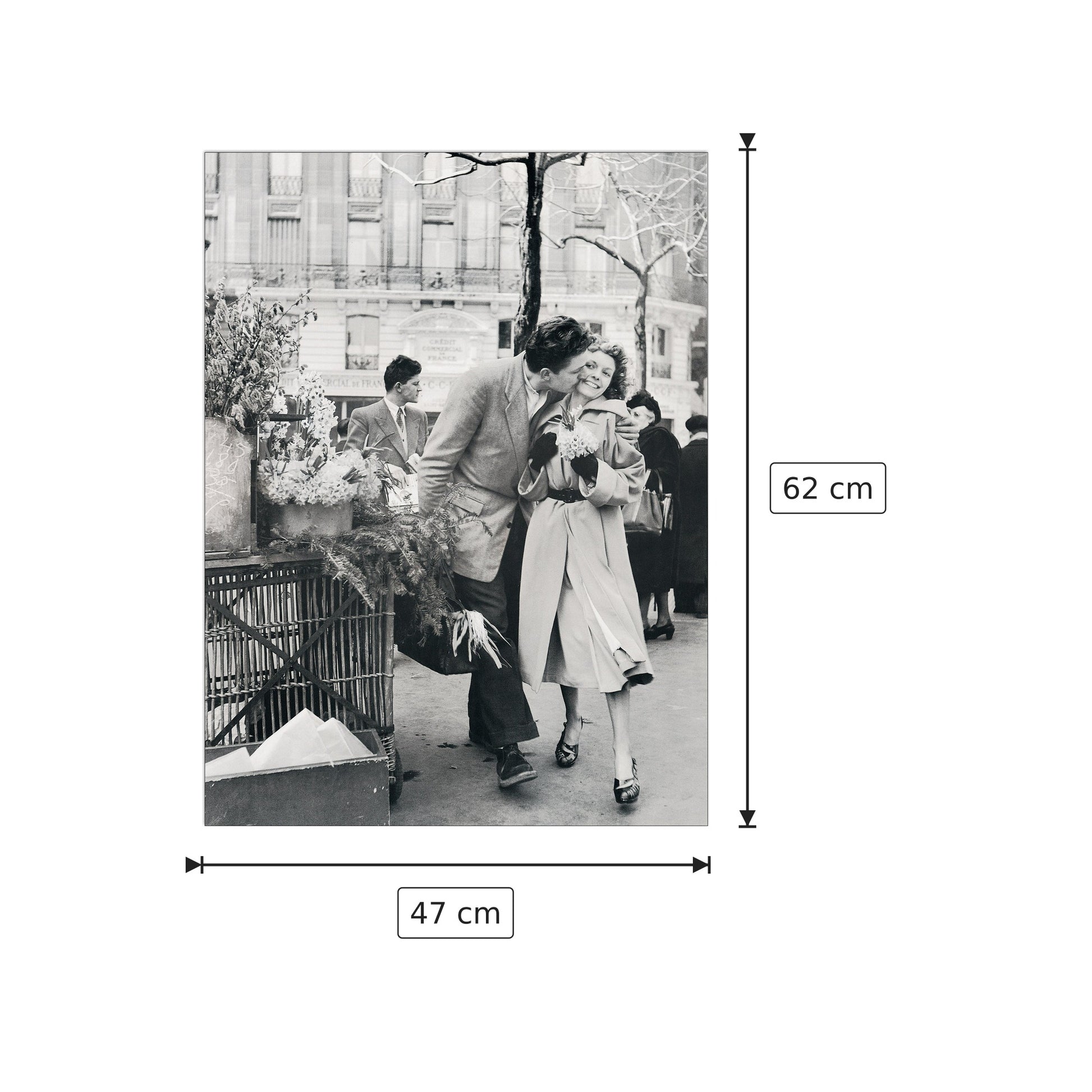 Bacio - PARIS - cm 47x62 - Pannello in MDF