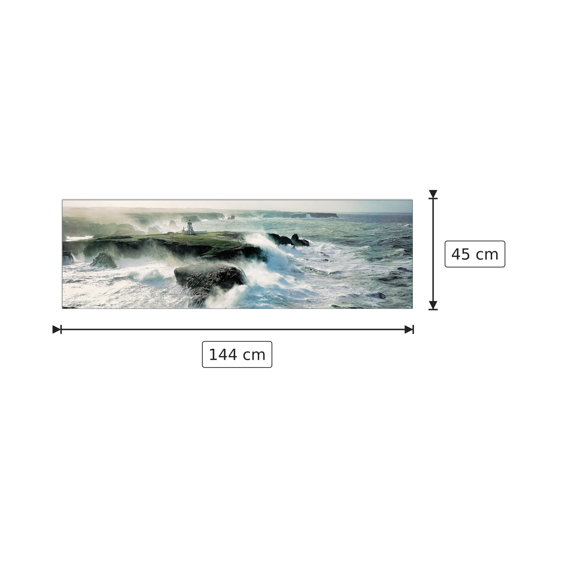 Avis De Coup De Vent Sur Les Poulains - PLISSON - cm 144x45 - Pannello in MDF