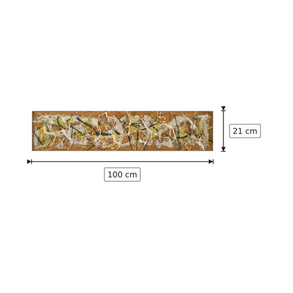 Number 7, 1950 - POLLOCK - cm 100x21 - Pannello in MDF