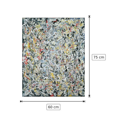 White Light - POLLOCK - cm 60x75 - Pannello in MDF