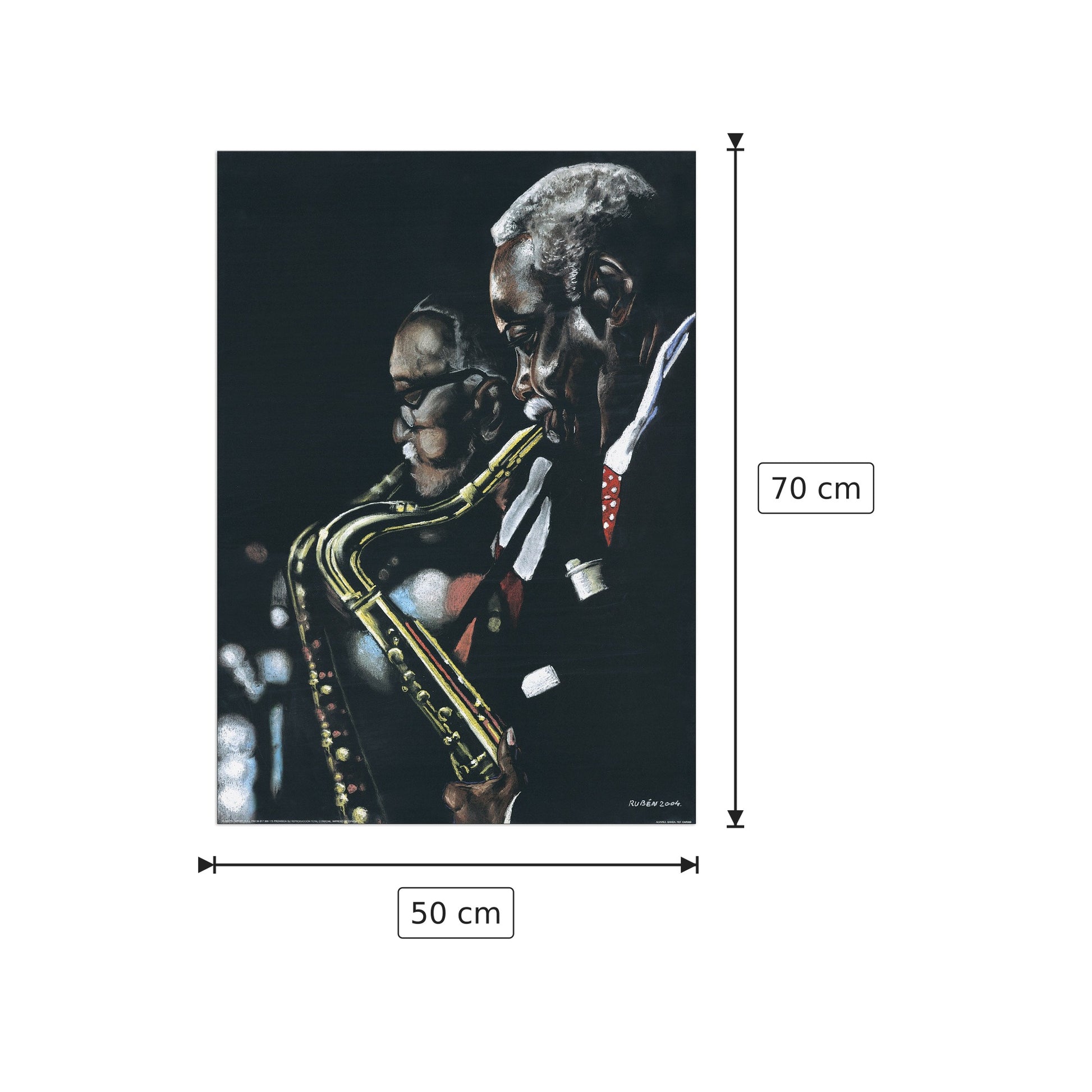 Banda - ALVAREZ - cm 50x70 - Pannello in MDF