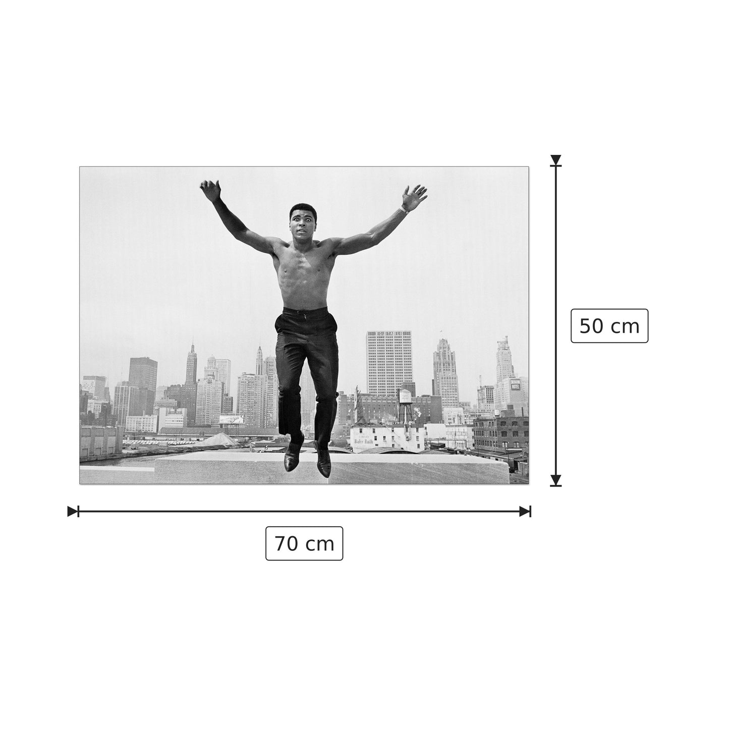 Muhammad Ali - ANONYMOUS - cm 70x50 - Pannello in MDF