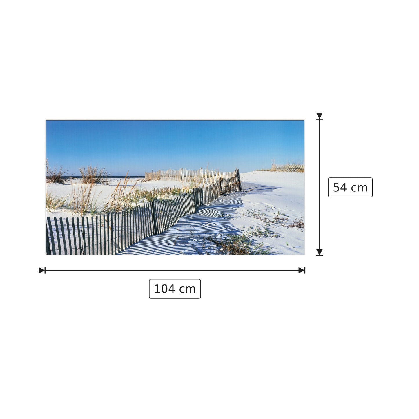 Spiaggia - ANONYMOUS - cm 104x54 - Pannello in MDF