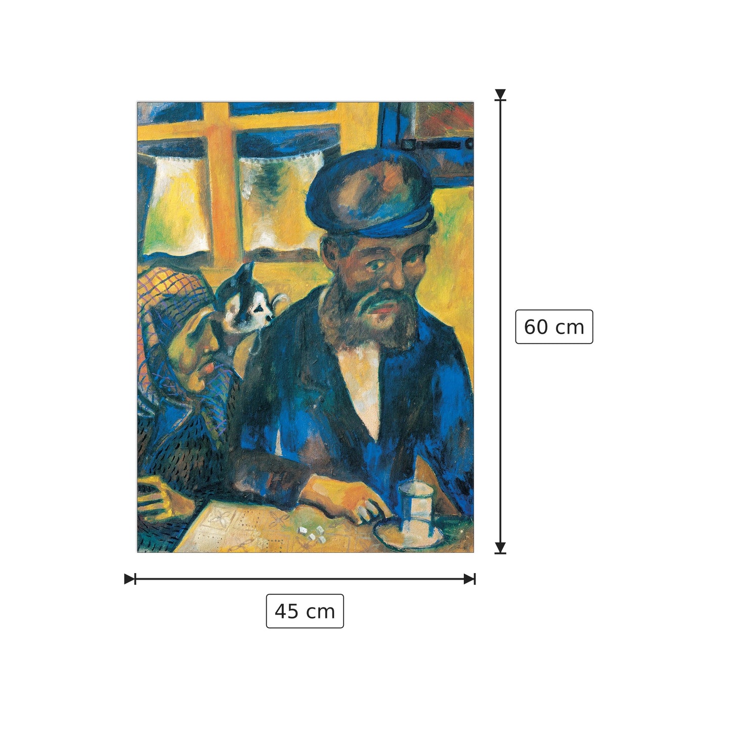 Il Padre - CHAGALL - cm 45x60 - Pannello in MDF