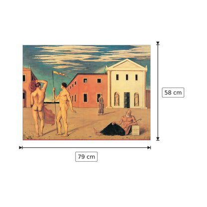 Departure Of The Argonauts - DE CHIRICO - cm 79x58 - Pannello in MDF