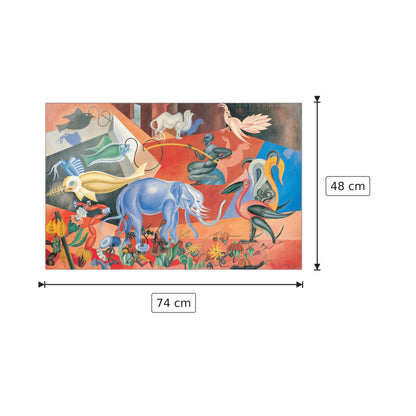 Flora E Fauna Magica 1920 - DEPERO - cm 74x48 - Pannello in MDF