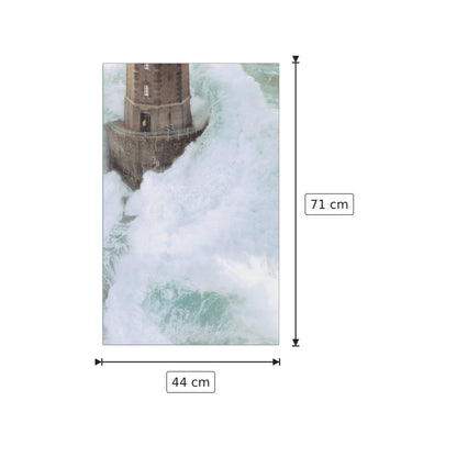 Storm-Swept Lighthouse - GUICHARD - cm 44x71 - Pannello in MDF