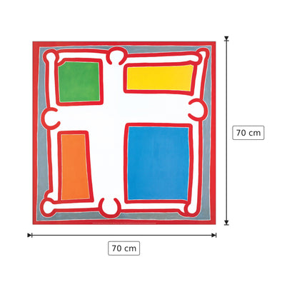 Untitled #6 1988 - HARING - cm 70x70 - Pannello in MDF
