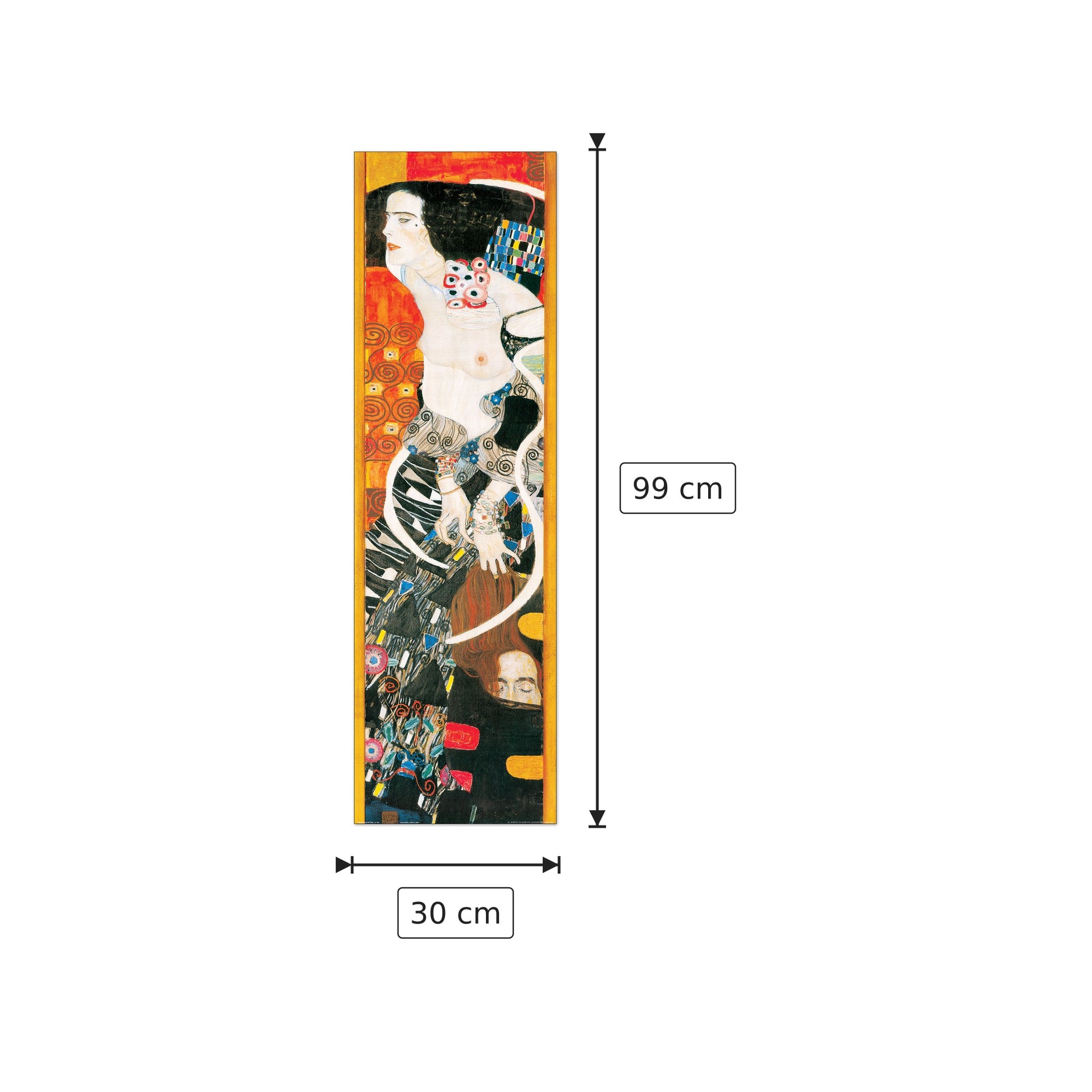 Salomè - KLIMT - cm 30x99 - Pannello in MDF
