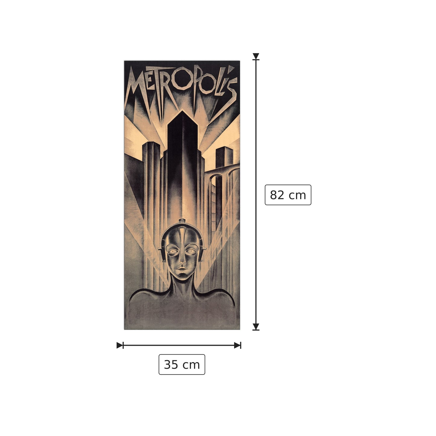 Metropolis - METROPOLIS - cm 35x82 - Pannello in MDF