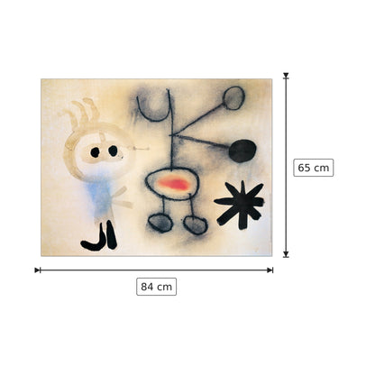 Senza Titolo - MIRÒ - cm 84x65 - Pannello in MDF