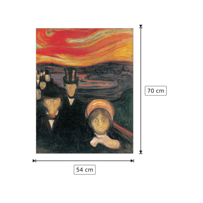 Anxiety 1894 - MUNCH - cm 54x70 - Pannello in MDF