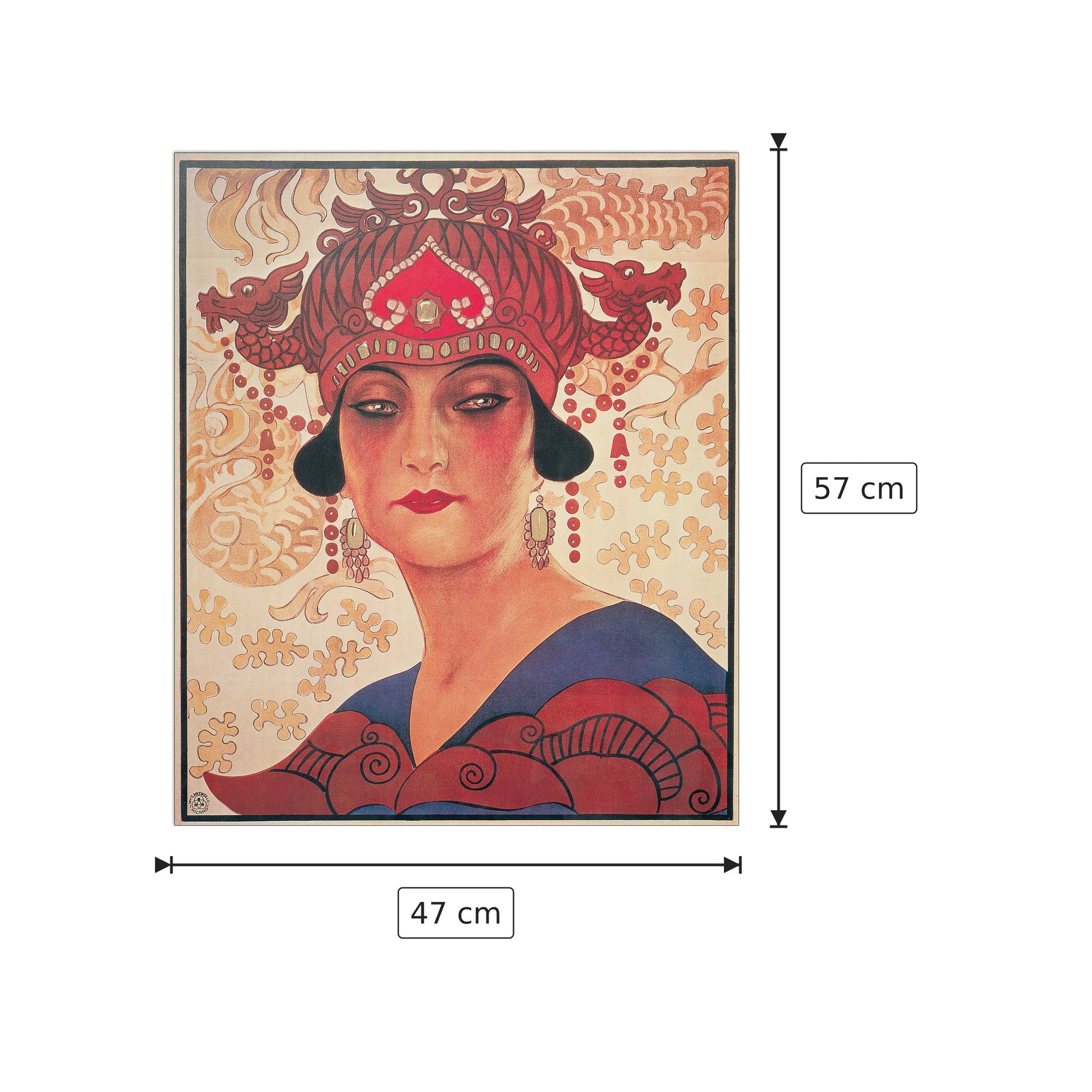Turandot - PUCCINI - cm 47x57 - Pannello in MDF